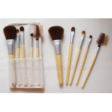 Wholesale 5PCS Portable Cosmetic Brush Set with Woven Bag